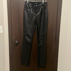 Express Faux Leather Black Pants 🌟 2R